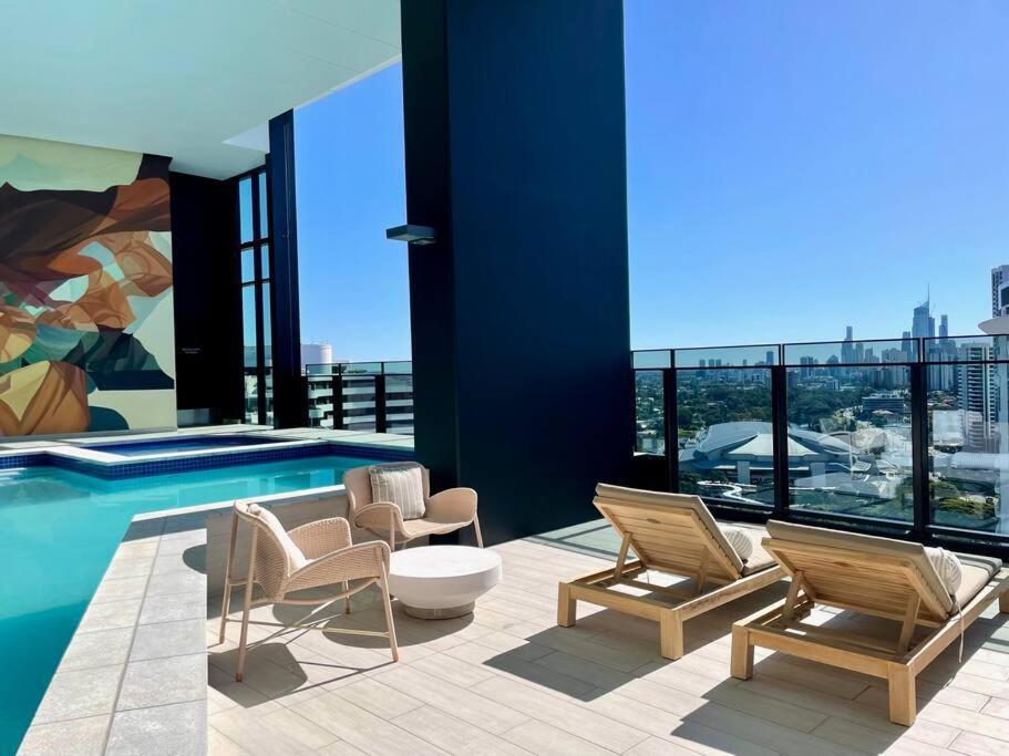 Stunning Riverview 1Bedroom Serviced Apt Gold Coast Dış mekan fotoğraf